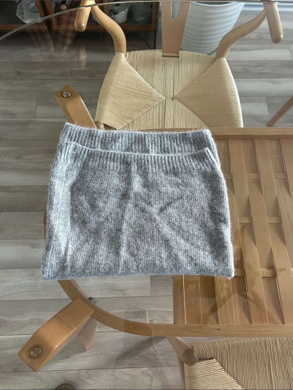 Angora Blend Winter Snood Knit Scarf